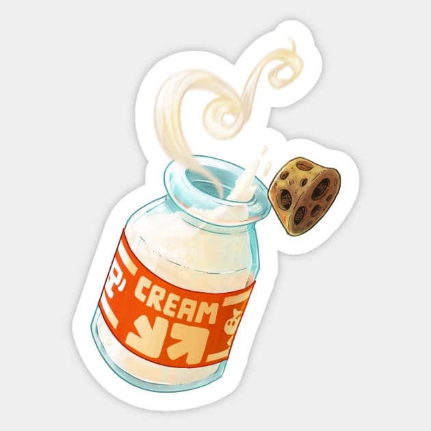 Cream Of The Steam Sticker by MinnMax